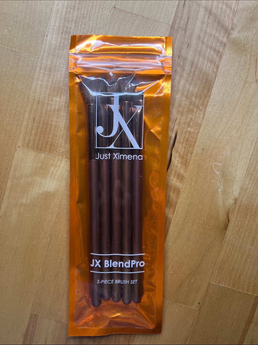 Just Ximena JX BlendPro 5-Piece Makeup Brush Set – Brown